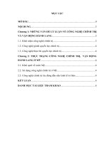 2  tiểu luận cao học, điều kiện chính tr, pháp lý trong vận động hành lang ở mỹ hiện nay