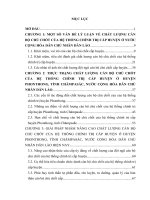 Khóa luận  chất lượng cán bộ chủ chốt của hệ thống chính trị cấp huyện ở huyện phonthong, tỉnh chămpasắc, nước chdcnd lào hiện nay