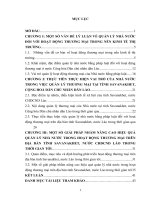 Khóa luận   vai trò nhà nước đối với hoạt động thương mại trên địa bàn tỉnh savanakhet, cộng hòa dân chủ nhân dân lào
