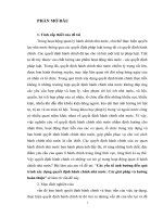 Các yếu tố ảnh hưởng đến quá trình xây dựng quyết định hành chính nhà nước  các giải pháp và hướng hoàn thiện