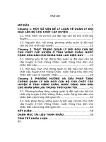 Khóa luận   sửa sau bảo vệ  quản lý đội ngũ cán bộ chủ chốt cấp huyện ở tỉnh viêng chăn, nước cộng hoà dân chủ nhân dân lào hiện nay