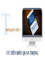 7 thói quen của người thành đạt  Thói quen thứ 3