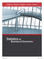 David R. Anderson, Dennis J. Sweeney, Thomas A. Williams, Jeffrey D. Camm, James J. Cochran - Statistics For Business & Economics (With Xlstat Education Edition Printed Access Card)-Cengage Learning (.Pdf