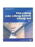 Thi Công Các Công Trình Thủy Lợi