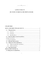 Đồ Án Lập Dự Án Đầu Tư.docx