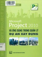 Microsoft project 2010 và ứng dụng trong quản lý dự án xây dựng