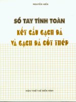 Sổ tay tính toán kết cấu gạch đá và gạch đá cốt thép