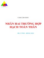 CASE LÂM SÀNG: NHÂN HAI TRƯỜNG HỢP HẠCH TOÀN THÂN