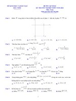 Đề ôn thi THPT môn Toán  Đề số 2