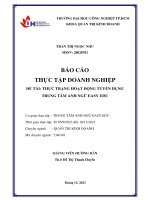 Thực trạng hoạt động tuyển dụng trung tâm Anh ngữ