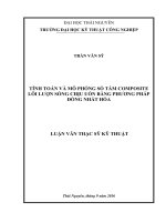 PHƯƠNG PHÁP ĐỒNG NHẤT HÓA TÍNH TOÁN VÀ MÔ PHỎNG SỐ TẤM COMPOSITE LÕI LƯỢN SÓNG CHỊU UỐN