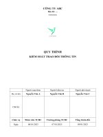 Quy trình trao đổi thông tin trong doanh nghiệp
