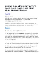 Hướng Dẫn Kích Hoạt Office 2010.Docx
