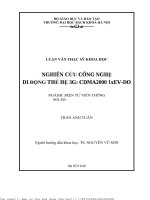 Nghiên ứu công nghệ di động thế hệ 3g  cdma2000 1xev do