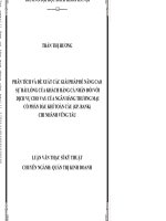 Phân tíh và đề xuất các giải pháp để nâng cao sự hài lòng của khách hàng cá nhân đối với dịch vụ cho vay của ngân hàng thương mại cổ phần dầu khí toàn cầu (gp  bank) chi nhánh vũng tàu