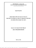 Hoàn thiện ông tác quản lý tài sản cho thuê tài chính tại công ty tnhh mtv cho thuê tài chính công nghiệp tàu thủy