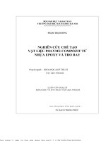 Nghiên ứu hế tạo vật liệu polyme ompozit từ nhựa epoxy và tro bay