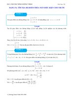 Bài 3 ptđt dang 5 điểm tm đk cho trước