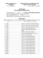 Tổng hợp hồ sơ an toàn EHS, biểu mẫu, quyết định, phiếu kiểm tra công trình xây dựng