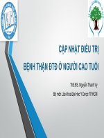 Cập nhật điều trị bệnh thận đái tháo đường ở người cao tuổi