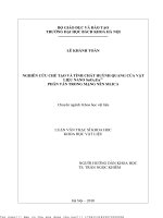 Nghiên ứu hế tạo và tính hất huỳnh quang ủa vật liệu nano sno2  eu3+ phân tán trong nền silia