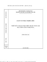 Thiết Kế Vi Mạh Thự Hiện Thuật Toán Aes Dựa Trên Ông Nghệ Fpga.pdf