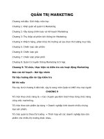 Trắc nghiệm quản trị marketing phần 3 trên 3