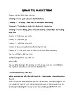Trắc nghiệm quản trị marketing phần 1 trên 3