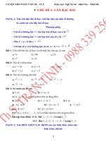 Chủ đề  1  căn bậc hai