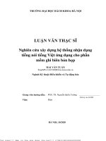 Nghiên Ứu Xây Dựng Hệ Thống Nhận Dạng Tiếng Nói Tiếng Việt Ứng Dụng Ho Phần Mềm Ghi Biên Bản Họp.pdf