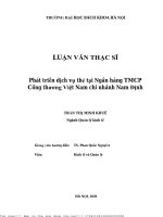 Phát Triển Dịh Vụ Thẻ Tại Ngân Hàng Tmcp Công Thương Việt Nam Hi Nhánh Nam Định.pdf