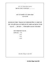 Đề Tài Suy Dinh Dưỡng 2023.Doc