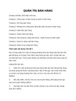 Trắc nghiệm và thảo luận quản trị bán hàng