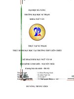 Kế hoạch bài dạy: Bảo kính cảnh giới
