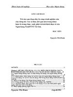 Giải pháp phòng ngừa và hạn chế rủi ro tín dụng tại nhnoptnt huyện từ sơn   bắc ninh