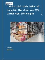 SmartBiz  Khám phá cách kiểm kê hàng tồn kho đột phá