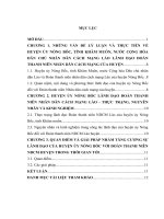 Tóm tắt khóa luận Huyện ủy lãnh đạo đoàn thanh niên ndcm lào huyện nóng bốc, tỉnh khăm muồn, nước chdcnd lào trong giai đoạn hiện nay bua ngân