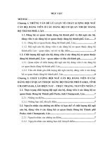 Chất lượng đội ngũ cán bộ, đảng viên ở các đảng bộ cơ quan thuộc đảng bộ thành phố paske, tỉnh champasak, lào hiện nay anan