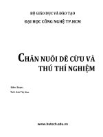Chăn nuôi dê cừu và thú thí nghiệm