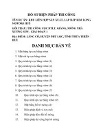 Thuyết minh, bản vẽ BPTC ép cọc thử đại trà, ép cọc BTLT giằng móng nhà xưởng sản xuất