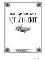Bai tap học kì 1 11 kntt
