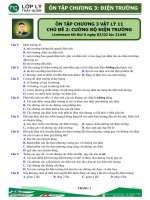 Ôn tập cường độ điện trường