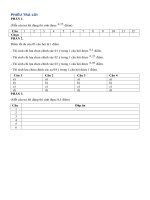Phiếu trả lời