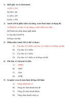 Đề thi trác nghiệm AUTOCAD 3