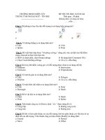 Đề thi trác nghiệm AUTOCAD 1