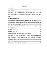 Tiểu luận quản lý xã hội về giáo dục đào tạo   sự lãnh đạo của đảng đối với lĩnh vực giáo dục và đào tạo ở nước ta hiện nay