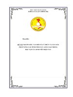 TIỂU LUẬN TRIẾT HỌC MÁC LÊNIN NGUỒN GỐC, VAI TRÒ CỦA Ý THỨC VÀ CÁC GIẢI PHÁP NÂNG CAO TÍNH TÍCH CỰC, SÁNG TẠO TRONG HỌC TẬP CỦA SINH VIÊN HIỆN NAY