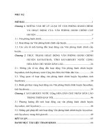 Khóa luận tốt nghiệp hoạt động của văn phòng hành chính huyện saysathan, tỉnh sayaboury, nước cộng hòa dân chủ nhân dân lào hiện nay