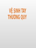 Vệ sinh tay thường quy
