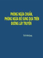 Phòng ngừa chuẩn, phòng ngừa bổ sung